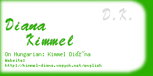 diana kimmel business card